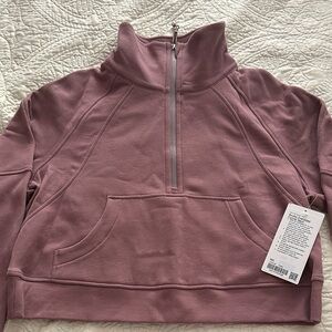 lululemon - scuba twilight rose funnel neck